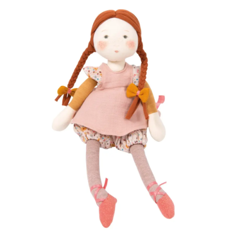 Papusa textila fleur 31 cm, moulin roty - poza 3