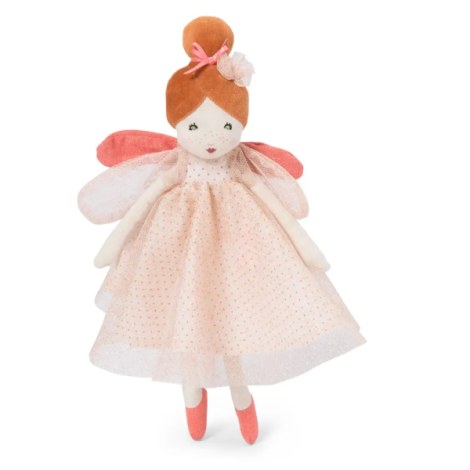 Papusa textila zana roz 30 cm, moulin roty - poza 2