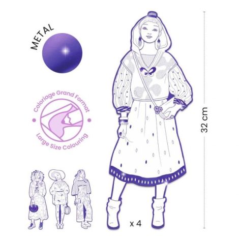 Parada modei de colorat, Zaho si prietenele, Djeco - poza 5