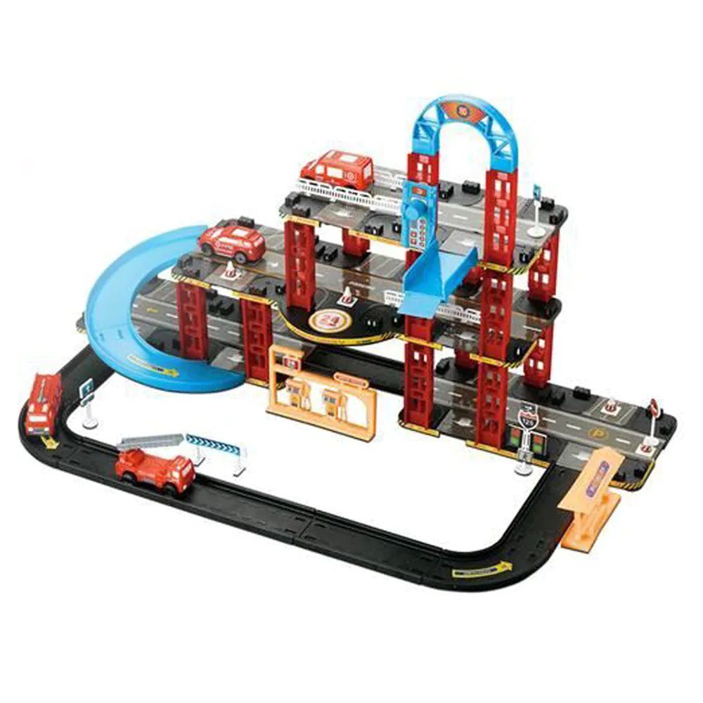 Parcare cu lift si autospeciale de pompieri Racing - poza 1