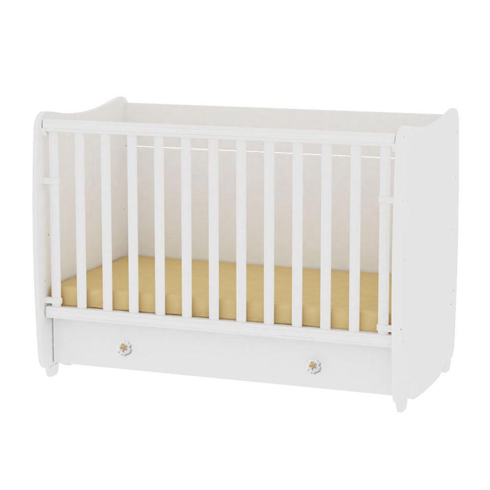 Pat cu balansoar Lorelli Dream alb, 60 x 120 cm - poza 1