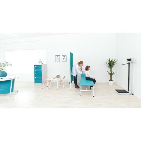 Pat reglabil verde pentru cabinet medical - poza 3