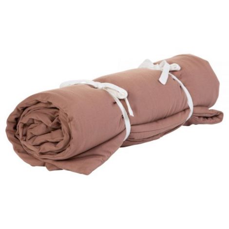 Patura matlasata Childhome 140x100 cm Jerse, Ruginiu - poza 1