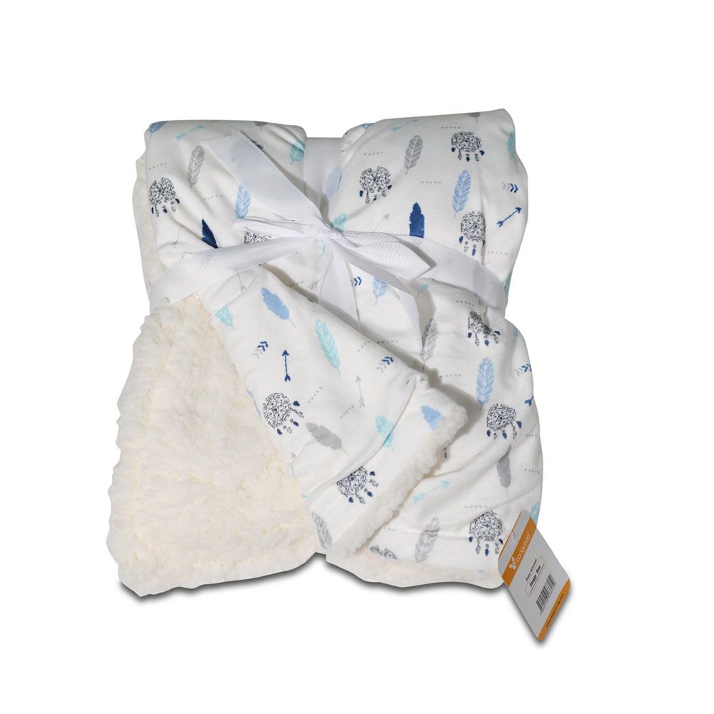 Patura pentru bebelusi Cangaroo Shaggy Blue - poza 1