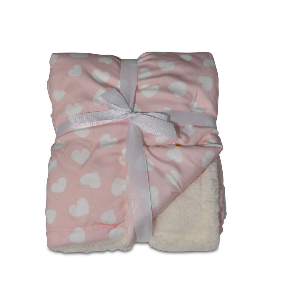 Patura pentru bebelusi Cangaroo Shaggy Pink - poza 1