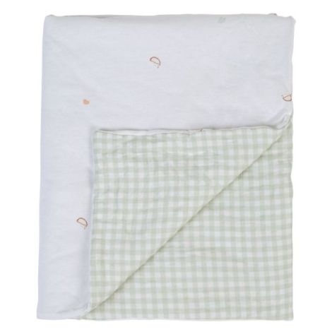 Paturica Childhome Jerse 80x100 cm Jerse Muselina Verde - poza 1