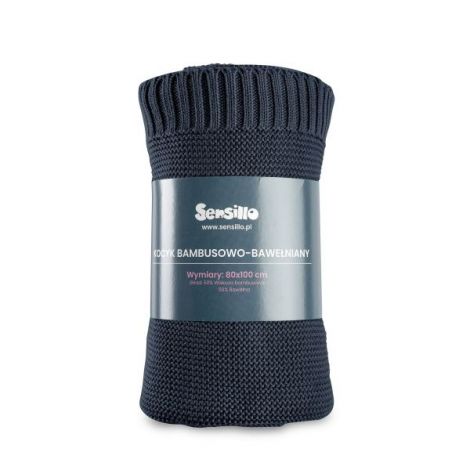 Paturica de bumbac si bambus Sensillo 100x80 cm Granat - poza 3