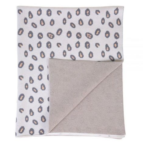 Paturica tricotata Childhome 85x70 cm, Leopard - poza 1