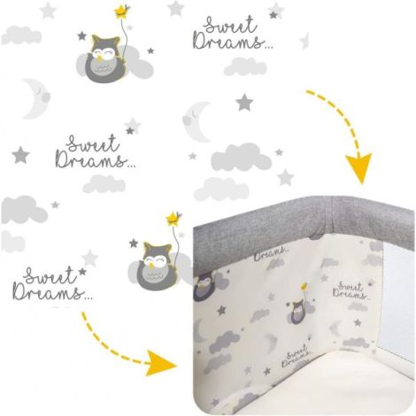 Patut 3 in 1 co-sleeping Skiddou Natt, Normandic Wood, Wood-gri - poza 4