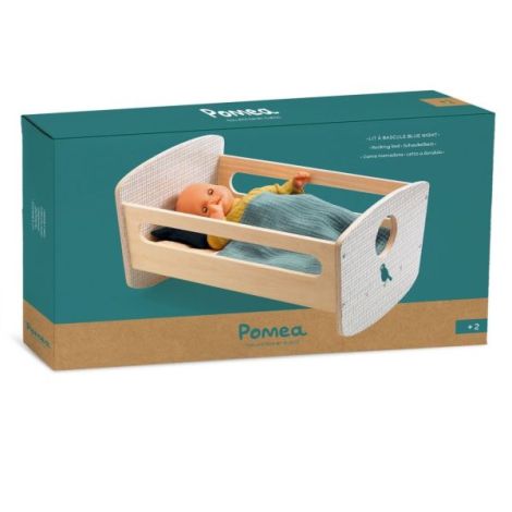 Patut balansoar pentru papusi, din lemn, Colectia Pomea, Djeco - poza 3