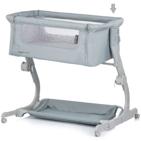 Patut co-sleeper Chipolino Eleganza cu laterala culisanta basil - poza 3