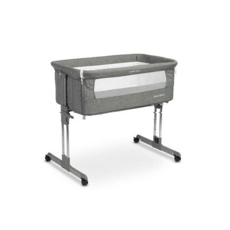 Patut co-sleeping cu saltea si reglare in 7 pozitii Caretero SLEEP2GETHER Grafit - poza 1
