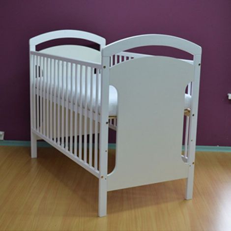 Patut copii din lemn Hubners Anita 120x60 cm alb - poza 2