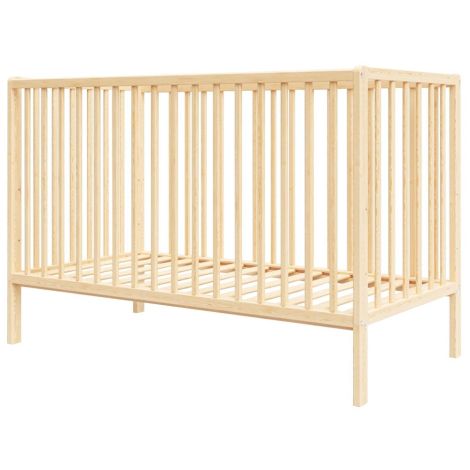 Patut copii din lemn Hubners Dominic 120x60 cm natur - poza 1