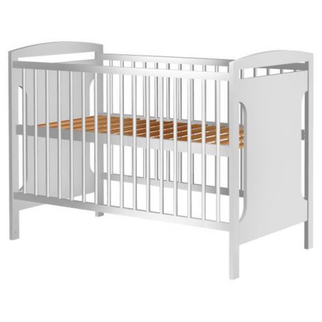 Patut copii din lemn Hubners Karly 120x60 cm alb - poza 1