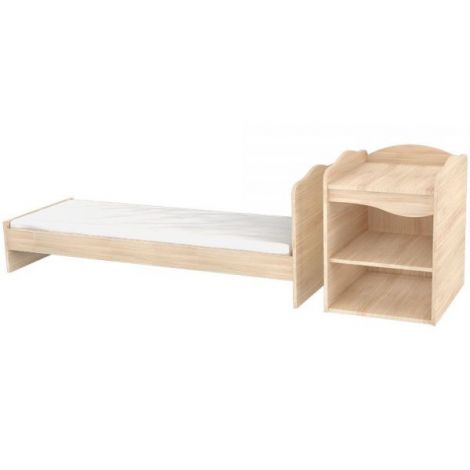 Patut copii transformabil din lemn Hubners Eva Kombi 120x60 cm natur - poza 3