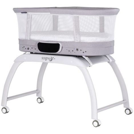 Patut cu leganare si cantar integrat Chipolino Sogno 2 in 1 grey - poza 1
