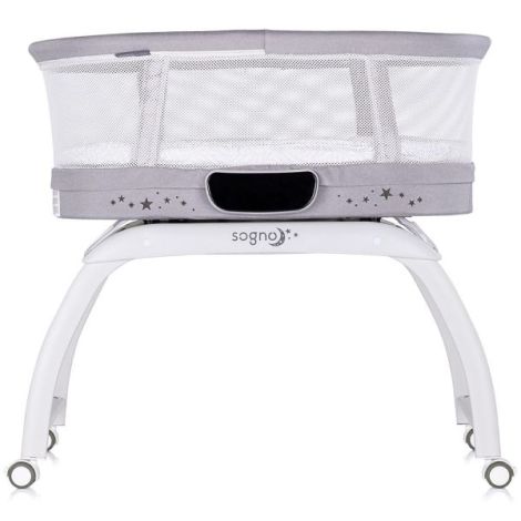 Patut cu leganare si cantar integrat Chipolino Sogno 2 in 1 grey - poza 2