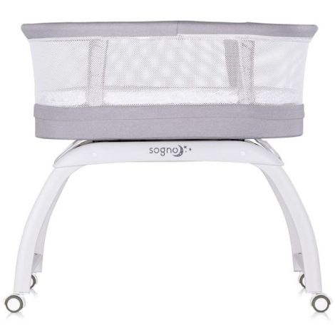 Patut cu leganare si cantar integrat Chipolino Sogno 2 in 1 grey - poza 4