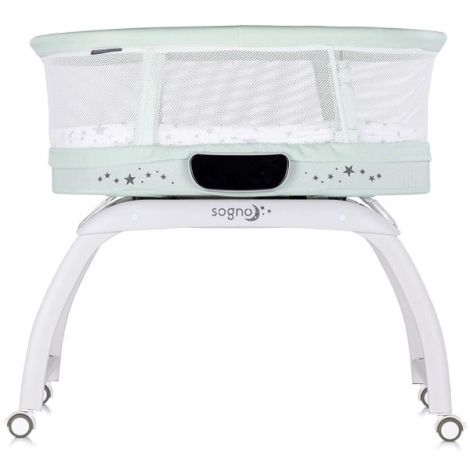 Patut cu leganare si cantar integrat Chipolino Sogno 2 in 1 pastel green - poza 2