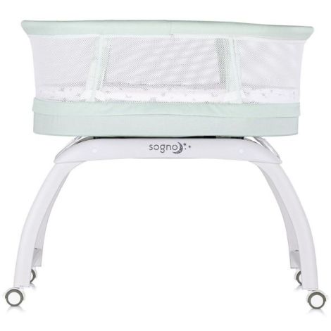 Patut cu leganare si cantar integrat Chipolino Sogno 2 in 1 pastel green - poza 4