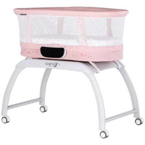 Patut cu leganare si cantar integrat Chipolino Sogno 2 in 1 pink - poza 1