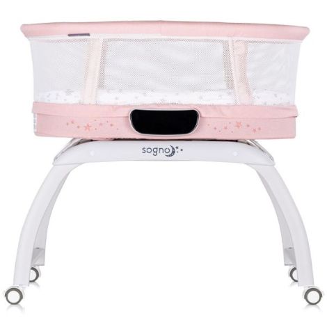 Patut cu leganare si cantar integrat Chipolino Sogno 2 in 1 pink - poza 2
