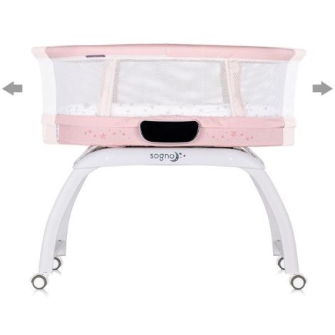 Patut cu leganare si cantar integrat Chipolino Sogno 2 in 1 pink - poza 3
