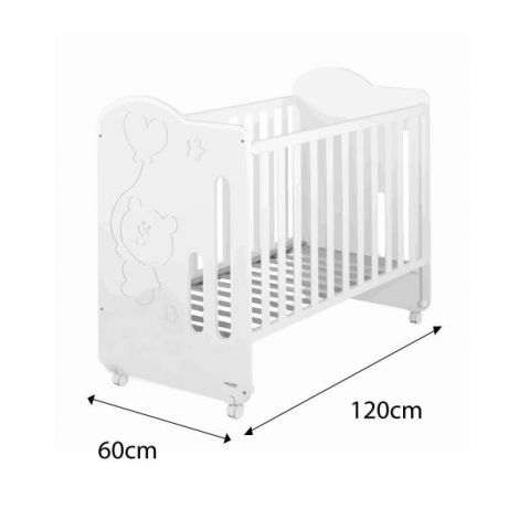 Patut Micuna Sweet Globito 120x60cm Alb - poza 3