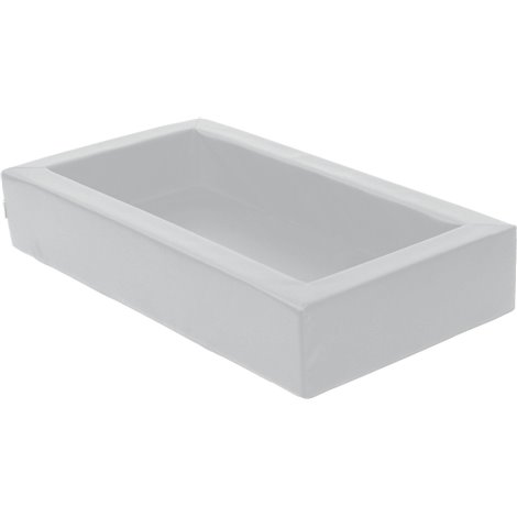 Patut pentru cresa gri, 140 x 75 x 25 cm, din spuma, cu saltea 8 cm grosime inclusa - poza 1