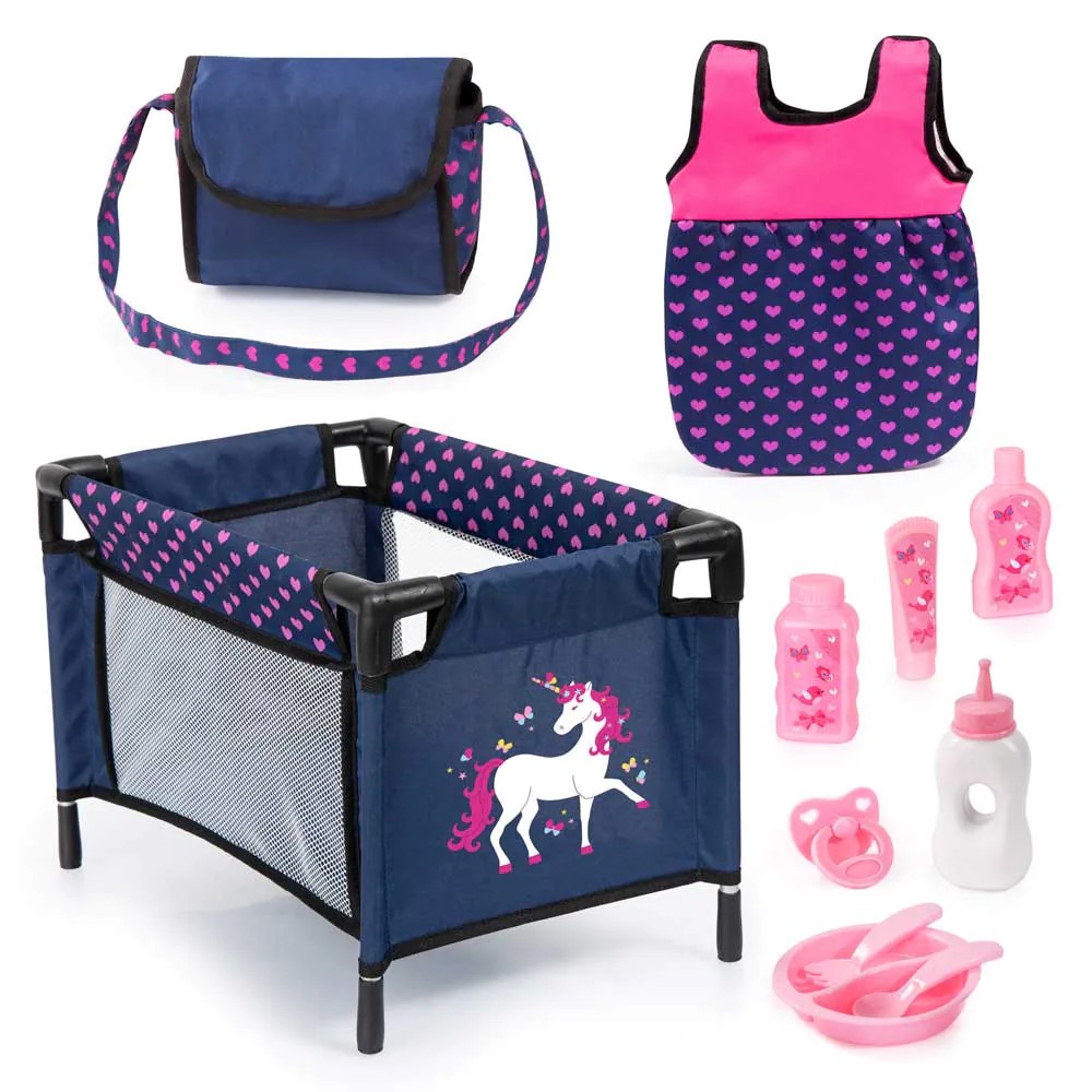 Patut pentru papusi, sac de dormit si accesorii Bayer 61754AC