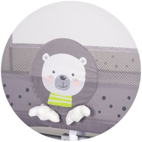 Patut pliabil Chipolino Capri Bear grey - poza 4