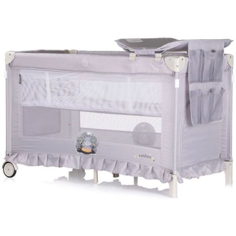 Patut pliabil Chipolino Palace Hippo grey - poza 3