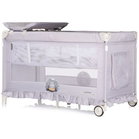 Patut pliabil Chipolino Palace Hippo grey - poza 4
