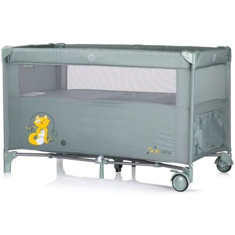 Patut pliabil Chipolino Relax basil cu laterala culisanta - poza 3