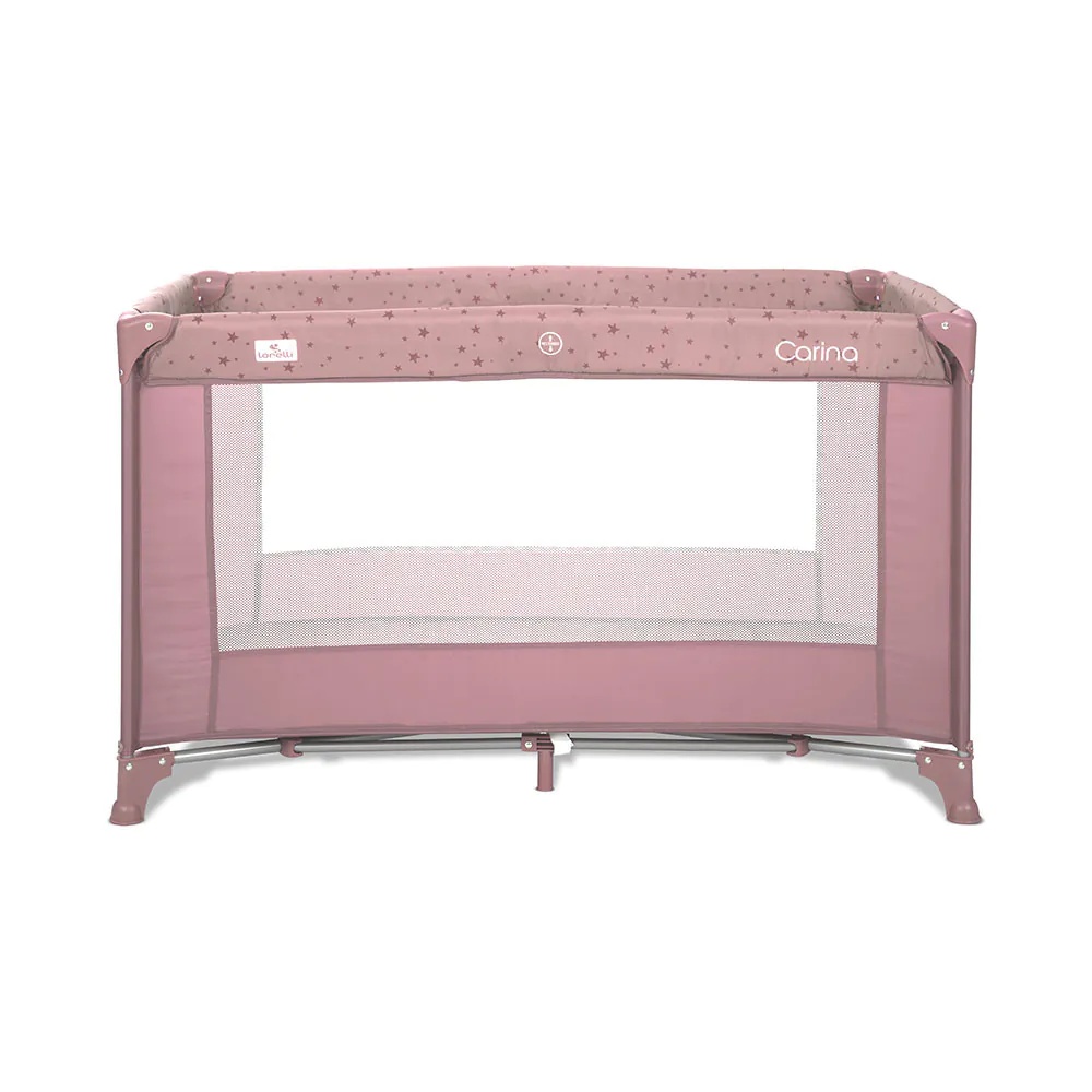 Patut Pliabil cu 1 nivel Lorelli Classic Carina Pink Stars - poza 2