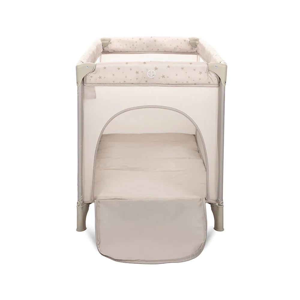 Patut Pliabil cu 2 niveluri Lorelli Classic Carina Beige Stars - poza 5