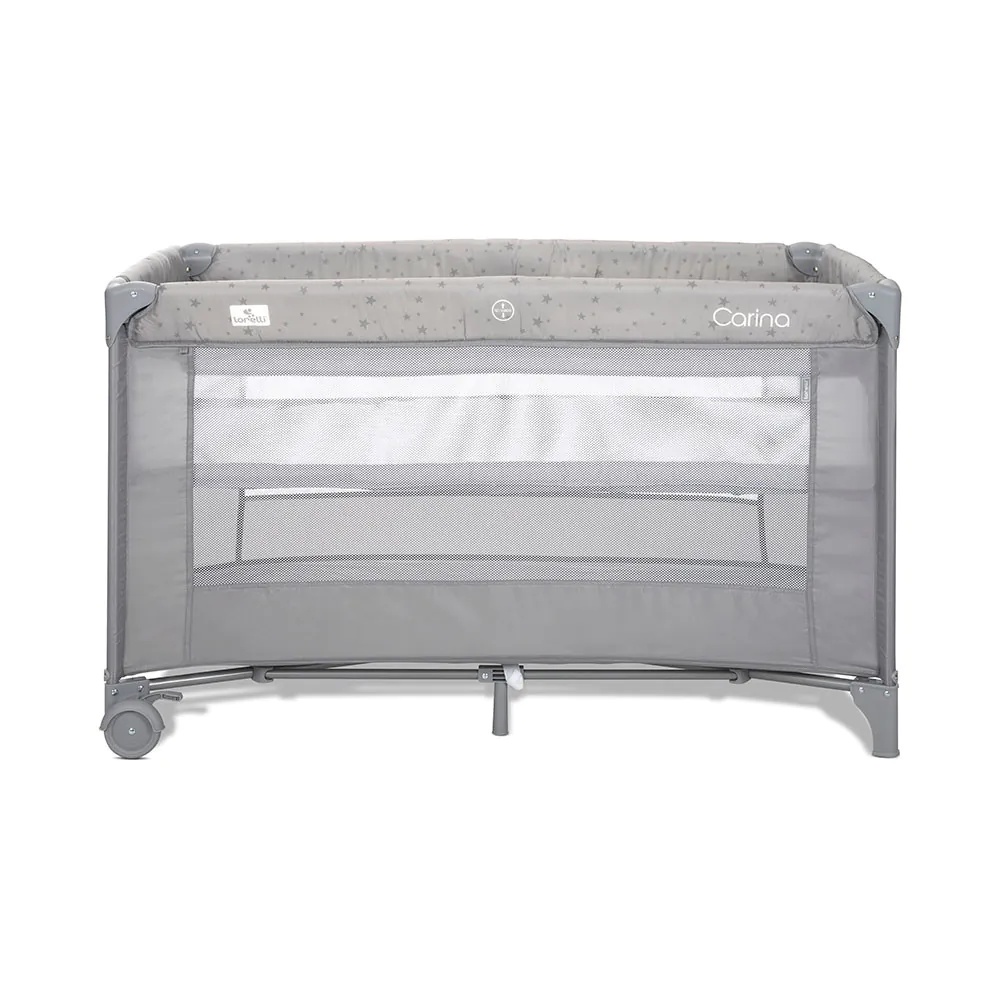 Patut Pliabil cu 2 niveluri Lorelli Classic Carina Grey Stars - poza 2