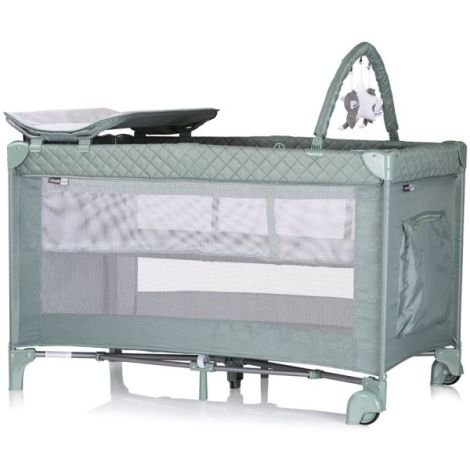 Patut pliabil cu saltea de infasat Chipolino Luna basil - poza 2