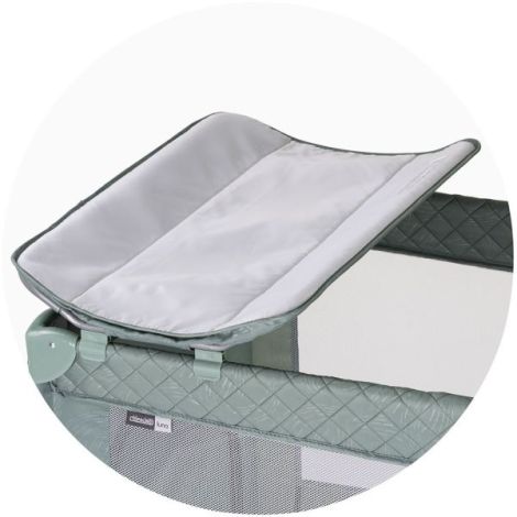 Patut pliabil cu saltea de infasat Chipolino Luna basil - poza 5
