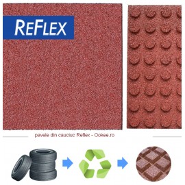 Pavele cauciuc Reflex tip Placa protectie la cadere 3 cm Negru - poza 4