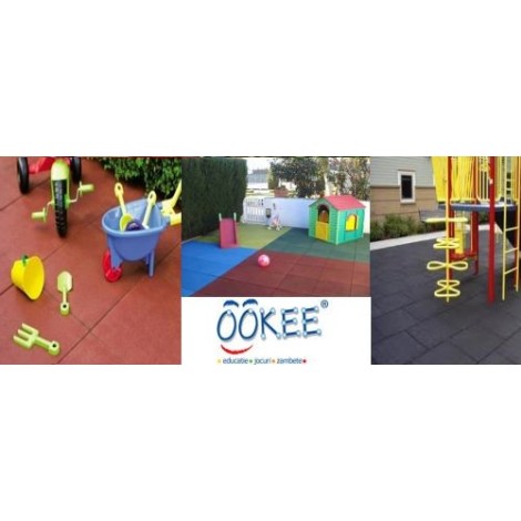 Pavele cauciuc Reflex tip Placa protectie la cadere 50x50 cm 3 cm grosime - poza 2