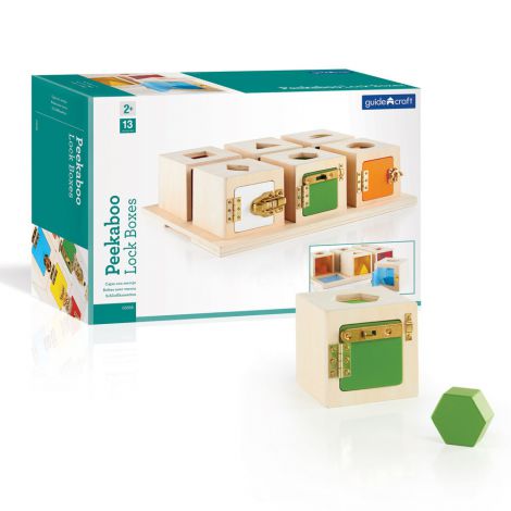 Peekaboo Lock Boxes, cutiute cu incuietori, Guidecraft - poza 1