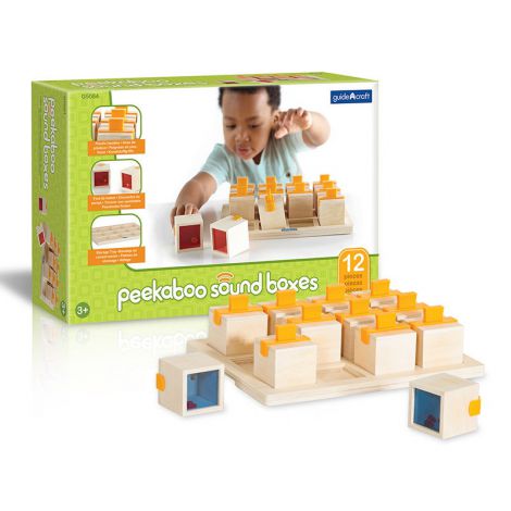 Peekaboo Sound Boxes cutiute cu sunete, Guidecraft - poza 1