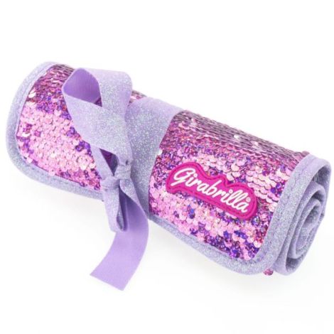 Penar rulabil Girabrilla , cu paiete reversibile si set 12 pixuri gel + 6 markere duble - poza 1