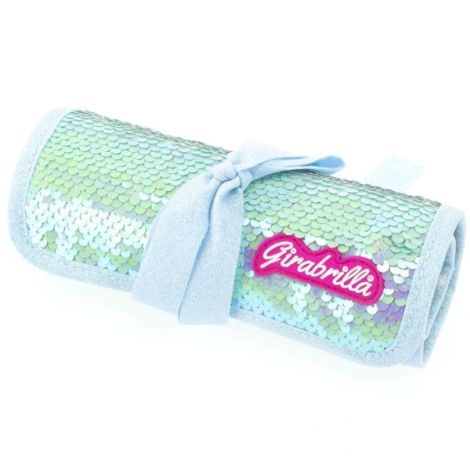 Penar rulabil Girabrilla , cu paiete reversibile si set 12 pixuri gel + 6 markere duble - poza 1