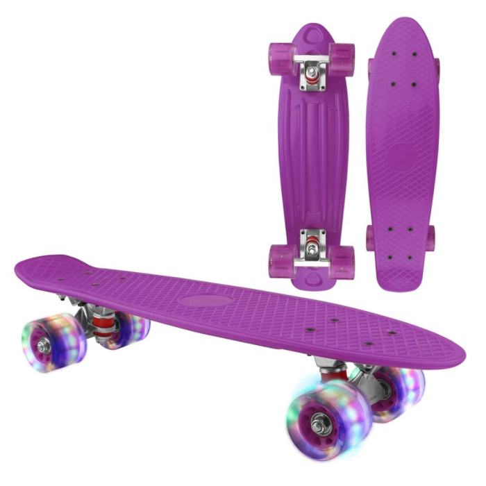 PennyBoard Cu Lumini In Roti, mov