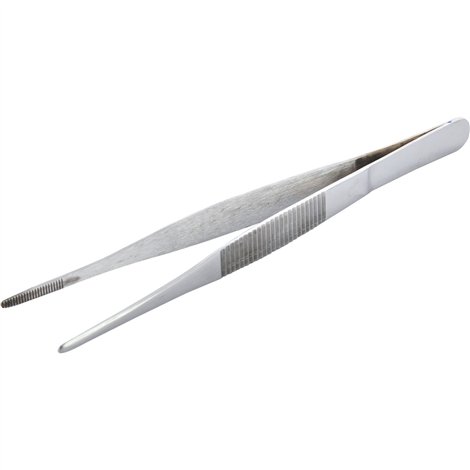 Penseta din otel inoxidabil, lungime 16 cm, pentru disectii, uz didactic