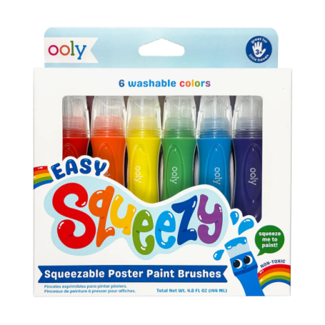 Pensule cu vopsea lichida Easy Squeezy - Set de 6 - poza 1