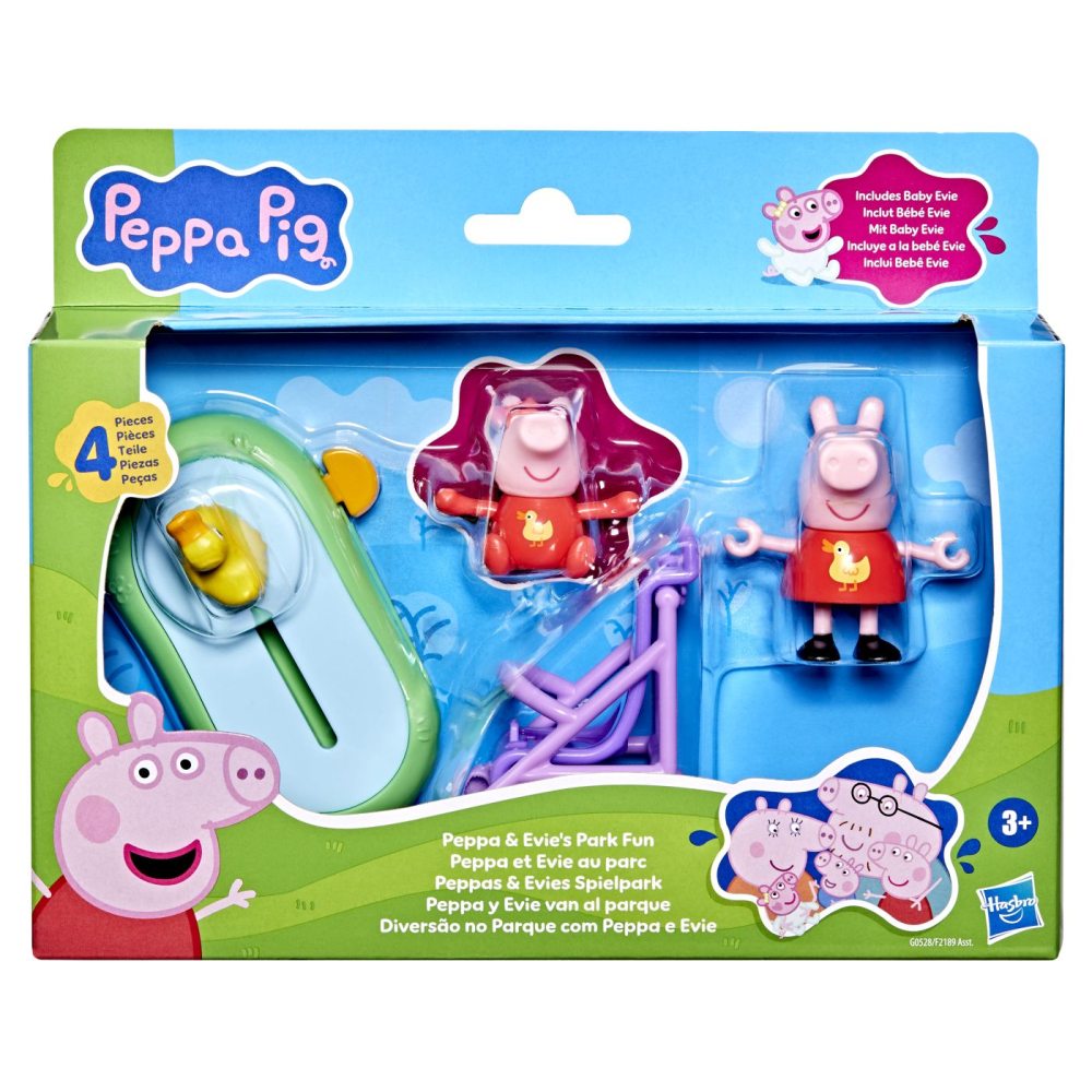 PEPPA PIG SET PEPPA SI EVI IN PARCUL DE DISTRACTII